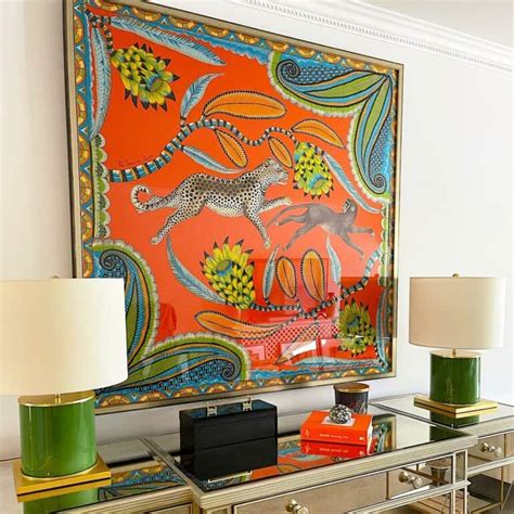 hermes scarf wall display|15 Framed Hermes Scarf ideas For Your Home • Petite in Paris.